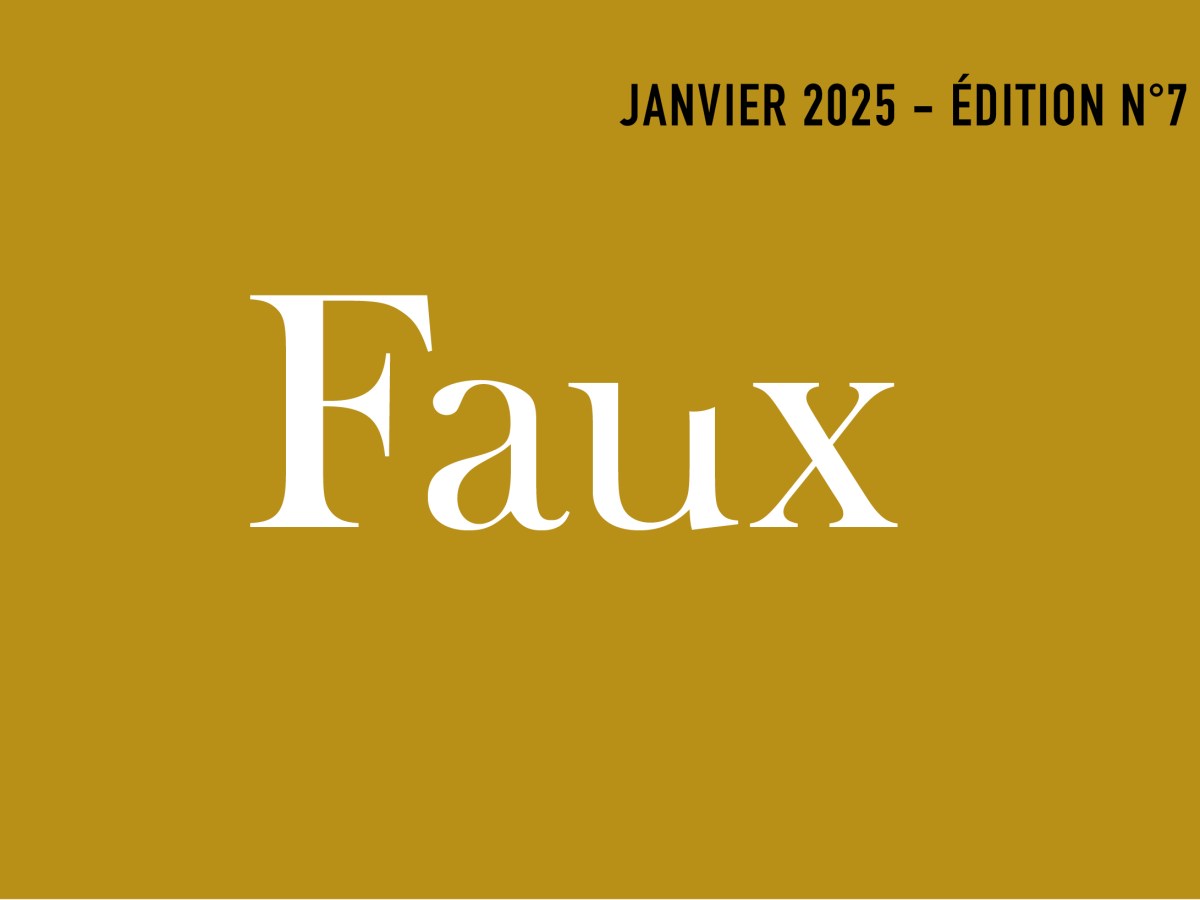 Édition n°7 –&nbsp;FAUX